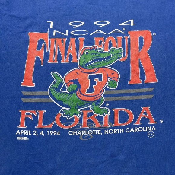 Vintage 90’s Florida Gators T Shirt Final Four NCAA 1994 Size XL Single Stitched - Picture 2 of 8